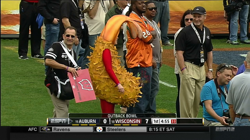 Illustration for article titled Outback Bowl Features Horrifying Mascots